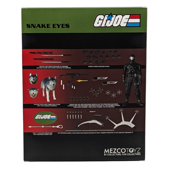 Mezco Toyz One:12 Collective GI Joe Snakes Eyes and Timber Deluxe Edition