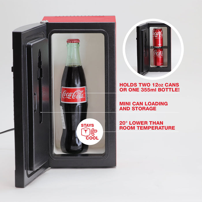 New Wave Toys 1:6 Scale Coca-Cola Classic Replica Vending Machine Mini Fridge