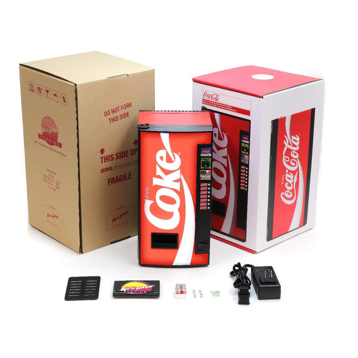 New Wave Toys 1:6 Scale Coca-Cola Classic Replica Vending Machine Mini Fridge